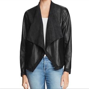 BB Dakota teagan reversible suede and faux leather jacket, NWT, black, large